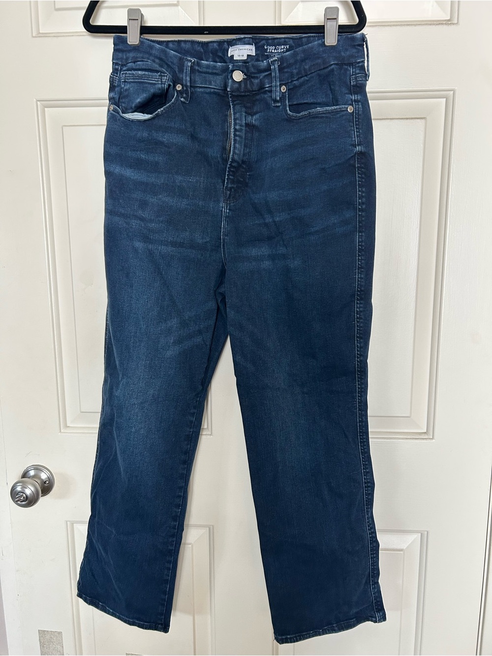 Good American Always Fits Good Curve Straight Jeans 14-18